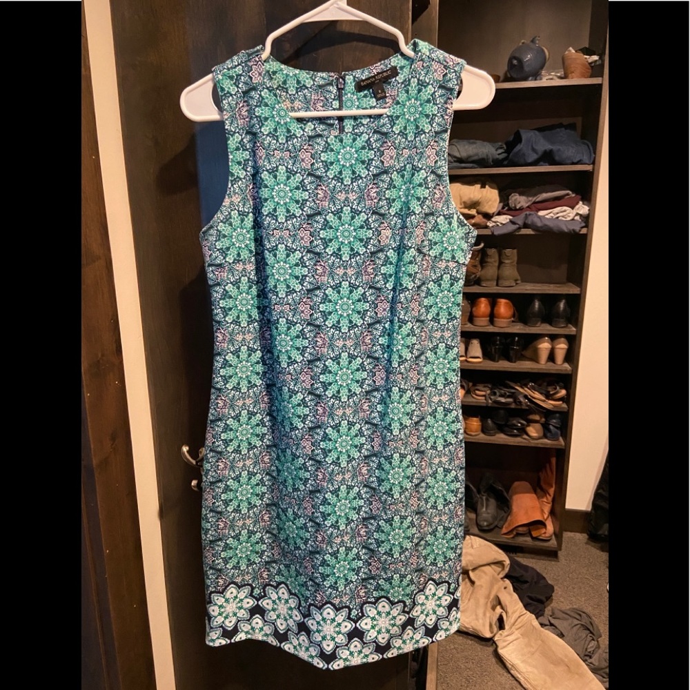 Banana Republic Blue/Green Floral Dress